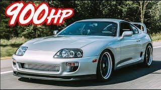 900HP Toyota Supra Anti-lag Street Launch (Mom Drives Stick Shift Supra)