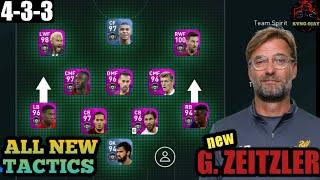 How to play with G. ZEITZLER (JURGEN KLOPP) formation in PES 2020 MOBILE .