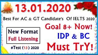 IELTS LISTENING PRACTICE TEST 2020 WITH ANSWERS | 13.01.2020