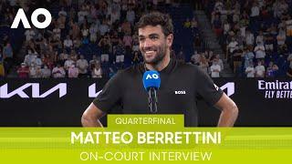 Matteo Berrettini On-Court Interview (QF) | Australian Open 2022