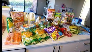 $97 Fortnightly GROCERY HAUL TOP UP SHOP -  Australia FOR A FAMILY OF 4   -  with This Mum At Home