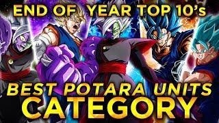 2019 END OF THE YEAR TOP 10'S! TOP 10 POTARA UNITS IN DOKKAN! (DBZ: Dokkan Battle)