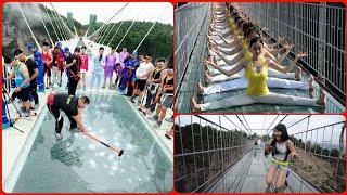 Top 10 Dangerous & Scary Glass Bridges Effect In China