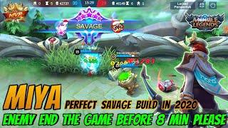 Miya Savage | Miya Best Build And Gameplay 2020 : Miya Mobile Legends