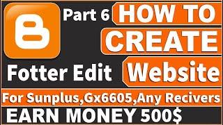 How to Create Website And Earn 500$ Per Month | Top/Side Bar | Part 6