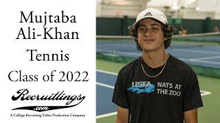 College Tennis Recruiting Video | Mujtaba Ali-Khan Class of 2022