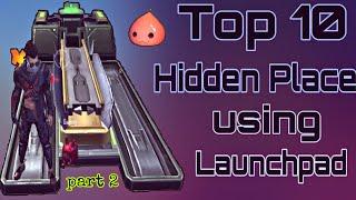 Top 10 Hidden Place Using Launchpad In Free Fire | Part 2