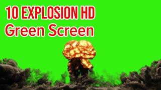 Top 10 || FREE Green Screen Explosion with Sound Effect || by Green Pedia