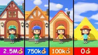 Animal Crossing New Horizons - All House Upgrades