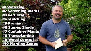 Top 10 Gardening Questions