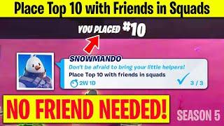 *NO TEAMMATE NEEDED* Place TOP 10 with friends in Squads - Snowmando Challenge (FREE Skin)