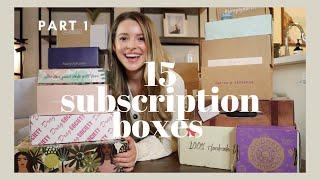 Unboxing & Reviewing 15 Subscription Boxes! Pt 1 - Best Boxes 2020