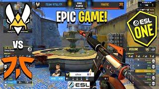 EPIC GAME! - Fnatic vs Vitality - ESL One MAJOR: Road to Rio - BEST MOMENTS | CSGO