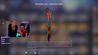 He unboxed a Knife in his first case...