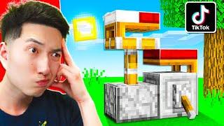 NEW VIRAL TIKTOK MINECRAFT HACKS THAT ACTUALLY WORK!