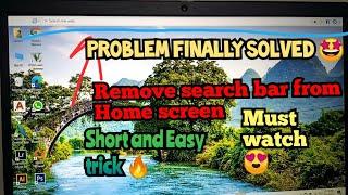 Search Box at top of screen PROBLEM | How to remove searchbox/header/chrome from top of window