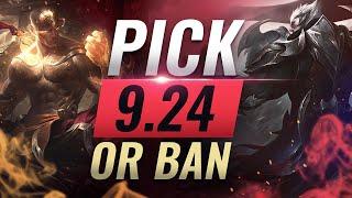 OP Pick or Ban: BEST BUILDS For EVERY Role - League of Legends Patch 9.24