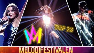 EUROVISION 2020: MELODIFESTIVALEN 2020 TOP 28 (with comments & rating)