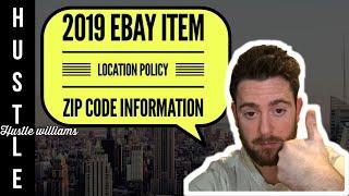 2019 eBay Item Location Policy Zip Code Information & Solutions