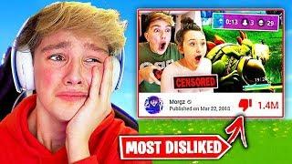 Top 10 Most DISLIKED Fortnite Videos OF ALL TIME!