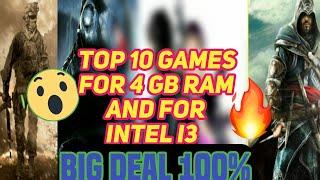 Top 10 Games For Low End PC | For 4 GB Ram And Intel i3