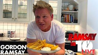 Gordon Ramsay Attempts To Make Fish & Chips at Home in 10 Minutes | Ramsay in 10