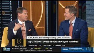 Gene Chizik "backlash": Top 3 in latest CFP Rankings: 1.Ohio State; 2.LSU; 3.Clemson; all start 12-0