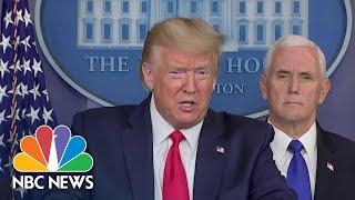 Trump Says He’s A ‘Wartime President’ Against Coronavirus Crisis | NBC Nightly News