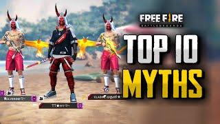 Top 10 Mythbusters in FREE FIRE BATTLEGROUNDS Mobile-Funny Facts