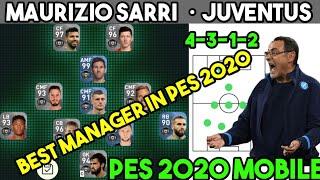 Maurizio Sarri Pes 2020 Mobile Formation Guide & Tactics | How To Play Maurizio Sarri