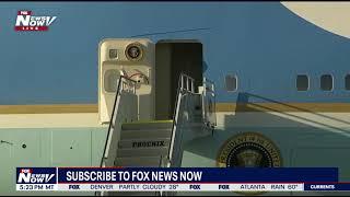 SOCAL WELCOME: Crowd greets President Trump at LAX