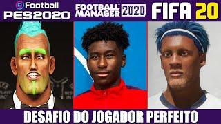 Desafio do JOGADOR PERFEITO: FIFA 20 x PES 2020 x Football Manager 2020