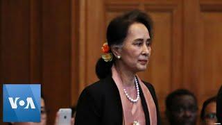 Aung San Suu Kyi Arrives at the UN's Top Court