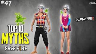 Top 10 Mythbusters in FREEFIRE Battleground | FREEFIRE Myths #47
