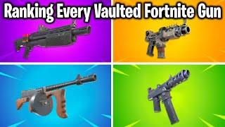 RANKING ALL VAULTED FORTNITE GUNS FROM WORST TO BEST!