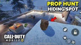 *NEW* TOP 10 BEST HIDING / SECRET SPOT IN PROP HUNT? Call of Duty Mobile