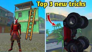 Top 3 new tricks in training ground / secret place in training mode - garena free fire