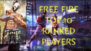 FREE FIRE TOP 10 INDIAN RANKED MATCH PLAYERS IN TAMIL |VEERA LEVEL PLAYER PROFILES |VJ TAMIZHAN