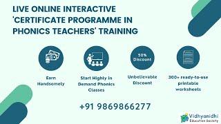 Certificate Program in Phonics Teacher's Training