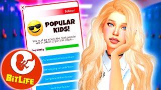 We got *POPULAR*!? -  Bitlife Controls My Sims #3!