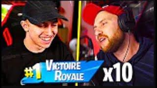 MARATHON 10 TOP 1 sur Fortnite Battle Royale ! Ft  Doc Jazy(rediff michou)