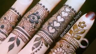 Top10 Fingers Mehndi designs for Back Hand