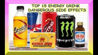 TOP 15 ENERGY DRINK DANGEROUS SIDE EFFECTS