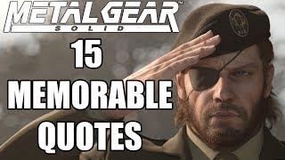 15 Best Metal Gear Solid Quotes of All Time