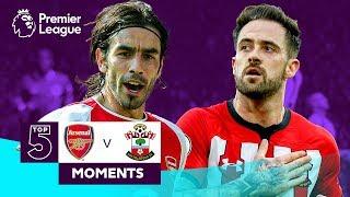 Arsenal v Southampton | Top 5 Premier League Moments | Pires, Ings, Henry