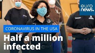 Coronavirus in USA: Half a million infected as daily death toll passes 2,000