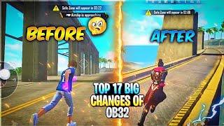 TOP 10 CHANGES IN OB32 UPDATE FREE FIRE | MUSIC SYSTEM IN FREEFIRE