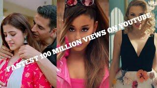 top 10 fastest 100 MILLION views on youtube | across the world