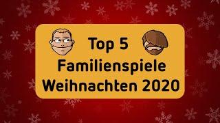 Top 5 Familienspiele - Brettspiele - Geschenktipps zu Weihnachten 2020