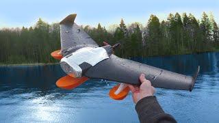 DRIVING A RC Airplane On Water!